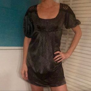 Adorable Black/Silver Mini Dress (ca)